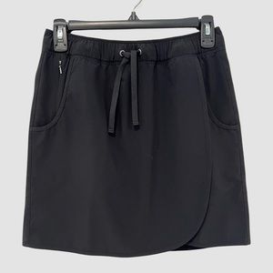 Patagonia Women's Black Activewear Faux Wrap "Fleetwith" Skort XS